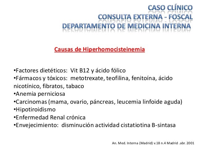 hiperhomocisteinemia tratamiento